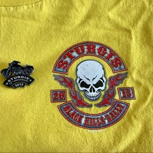 COPY - Men’s Harley Davidson Short Sleeve T Shirt and Sturgis Pin 2015